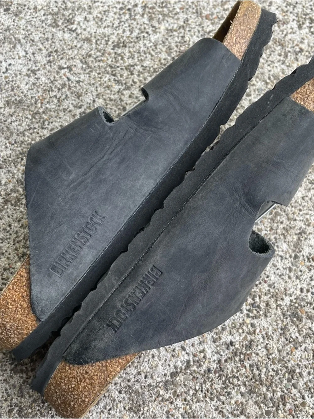 Birkenstock Arizona Soft Footbed Sandals Gray Leather Shoes Size 37 EU Womens 6 - Picture 15 of 16